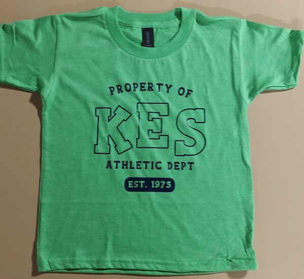 Knight Elementary School PE Shirt in green