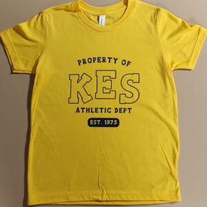 Knight Elementary School PE Shirt in yellow