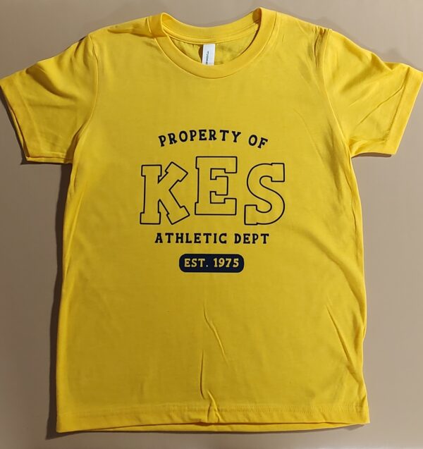 Knight Elementary School PE Shirt in yellow